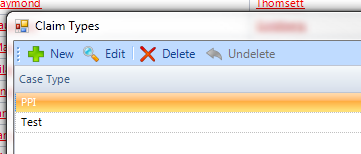 Edit a Claim Type