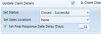 Check the \"Set Final Response Date Delay (Days)\" \&nbsp;tick box and edit the number of days delay