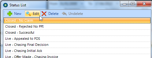 Edit a Status
