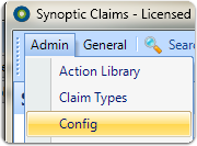 Select Config from the main Admin menu