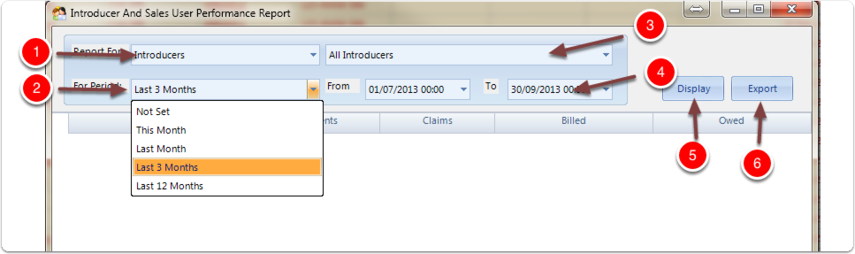 The report window is displayed