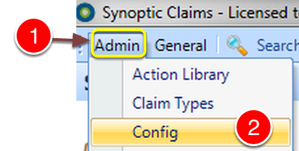 Open the Config window