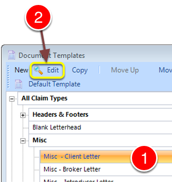 Select the Document