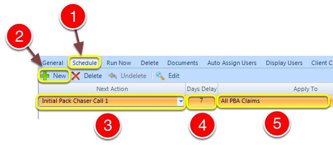 Schedule further Actions