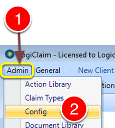 Open the Config window