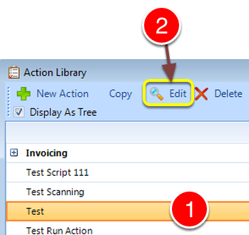 Select an Action