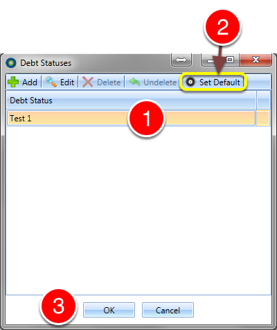 Set the Default