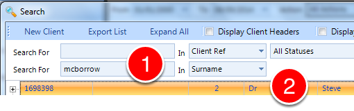 Open a client