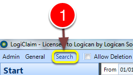 Open the Search window
