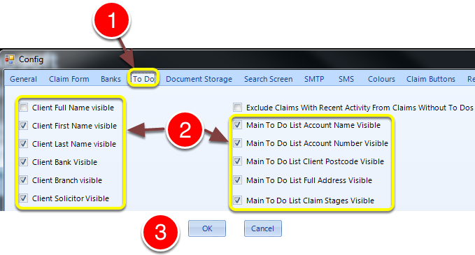 Choose which columns should be displayed