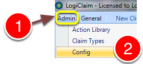 OPen the Config window
