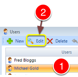 Select the User