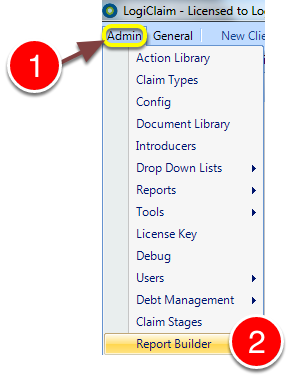 Open the report builder