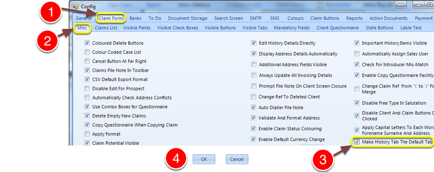 Change the setting