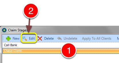 Select the required Claim Stage