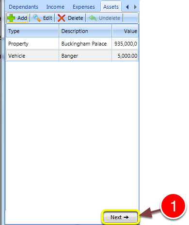 Go to the Payment Plan screen