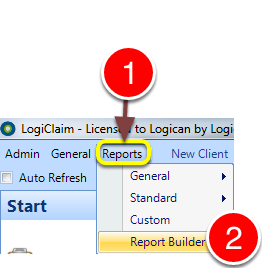 Open the Report Builder