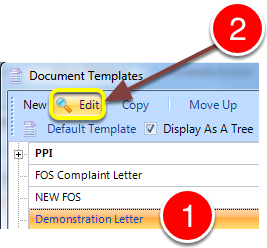 Select the required document