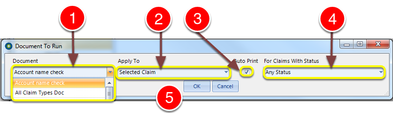 Choose the document, which claim to apply it to and under what circumstances