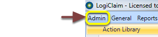 Open the Action Library