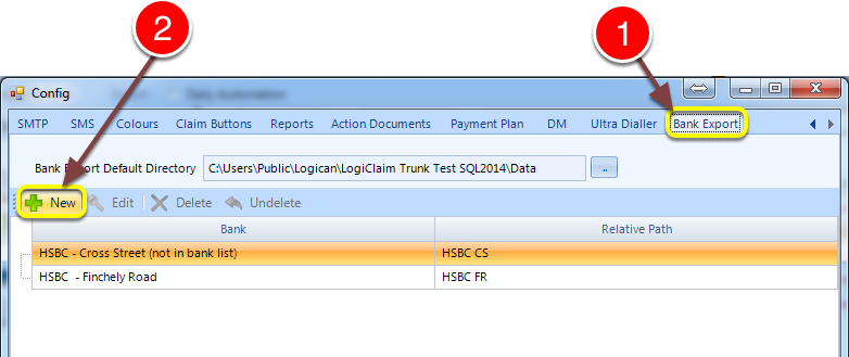 Add individual Bank folders 
