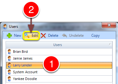 Open the required user