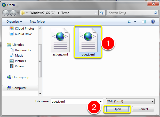 Select the correct file