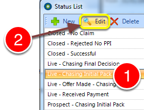 Open the Status Window