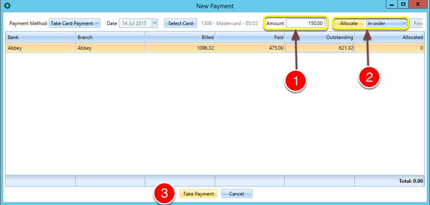 Take the Payment