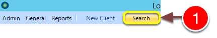Open the Search window