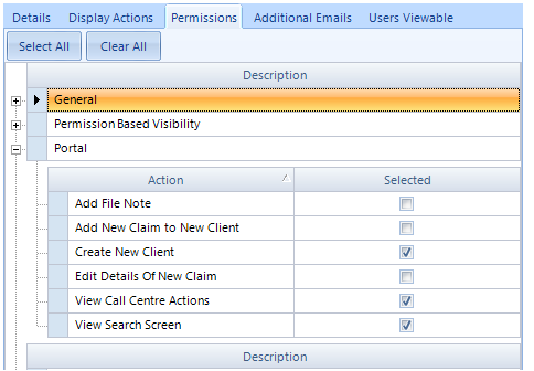 Set User Permissions on the Portal