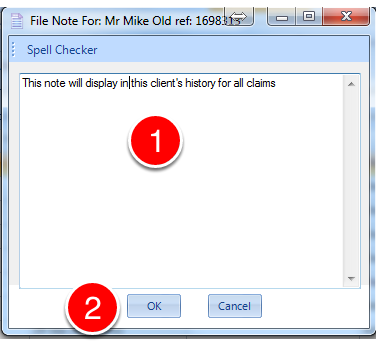Add the File Note