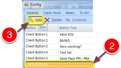 Name the Button and attach an action type