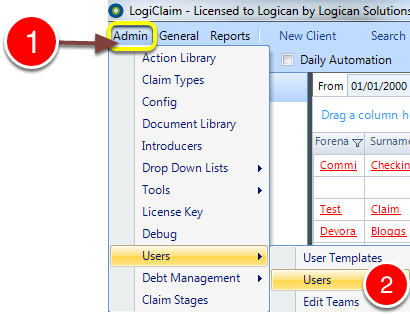 Open Users Window