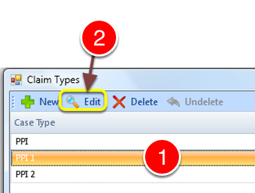 Select Claim Type
