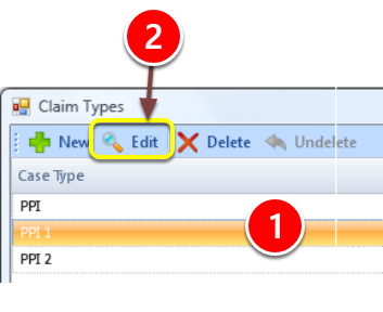 Select Claim Type