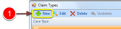 Open New Claim Type Window
