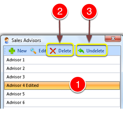 Delete an Advisor