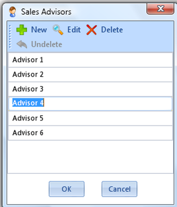 Edit an Advisor