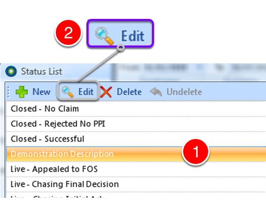 Change a Status