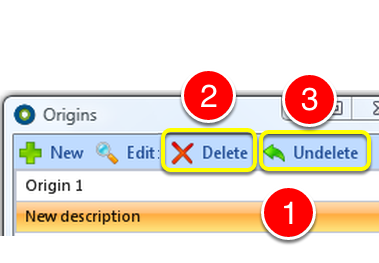 Delete an Origin