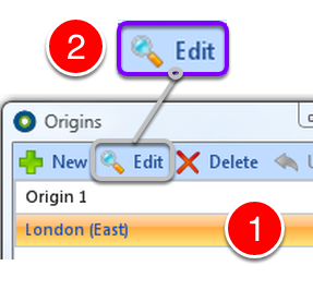 Change an Origin