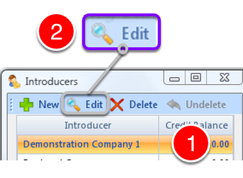 Edit an Introducer