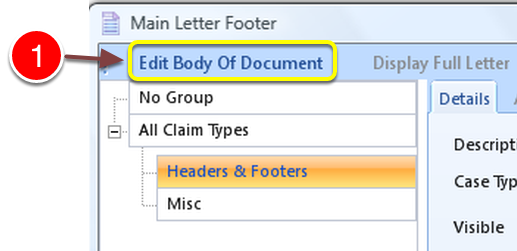 Open the Body of the Document in Microsoft Word