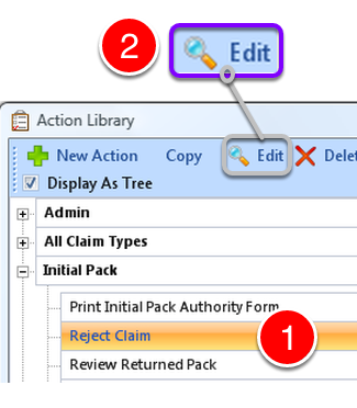 Select the Action to Assign the User to
