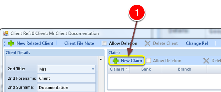 Create a New Claim