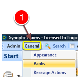 Open Banks window