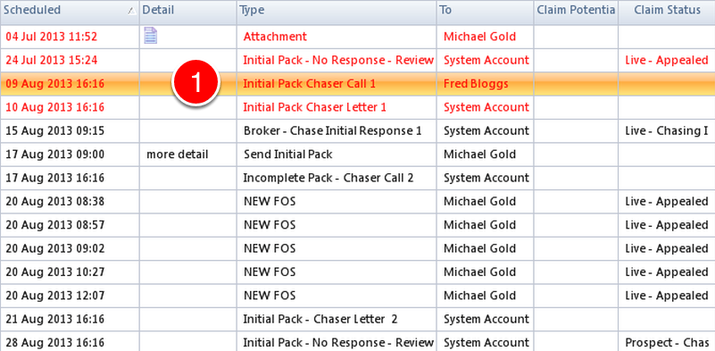 Select 1 Item to Reassign.