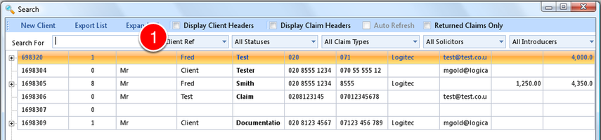 Select Claims