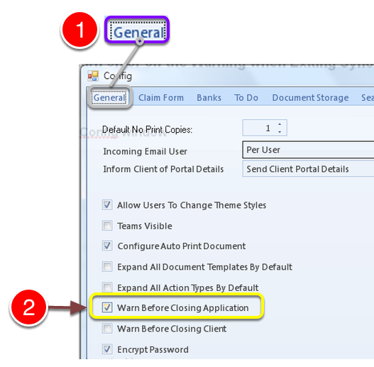 Change the setting